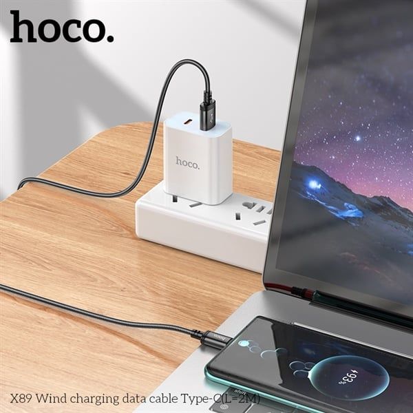 Cáp Sạc USB.C - Hoco X89 - dù 2m (sl20-1/30-2/50-3)