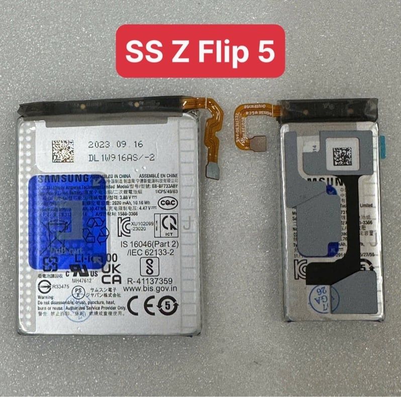 Pin Samsung Z Flip 5 / Zlip 5 / EB - BF732ABY / EB - BF731ABY Zin ( Cặp )