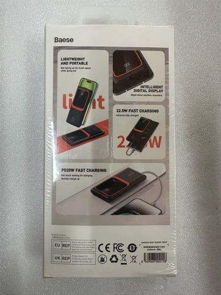 Pin Dự Phòng Baese - Sạc Nhanh 30W- 10000mAh (kèm dây)