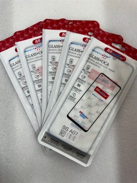 Kính Liền Keo Samsung A07 Đen