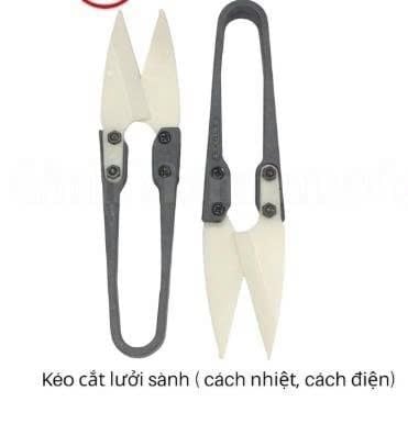 Kéo Cắt Lưỡi Sành/ Sứ - Cách Nhiệt - Cách Điện