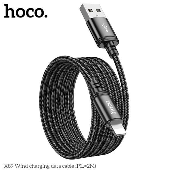 Cáp Sạc USB.IPHONE HOCO X89 - 2m (sl20-1/30-2/50-3)