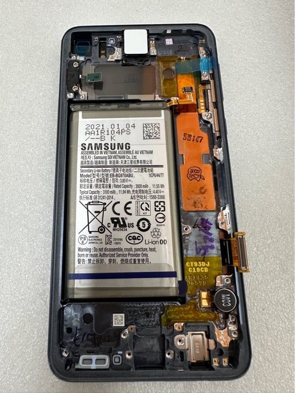 Màn Hình Samsung S10E / G970 Zin Hãng - Khung - Đen