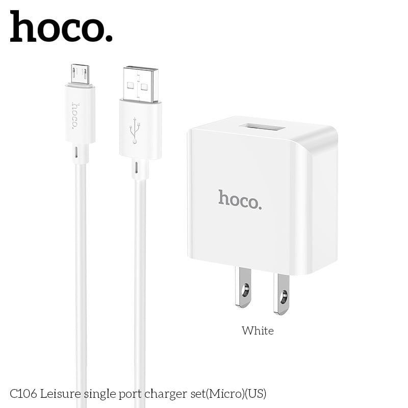 Sạc Bộ Hoco C106 - Micro / USB.MIC (sl5-2/10-3/20-5)