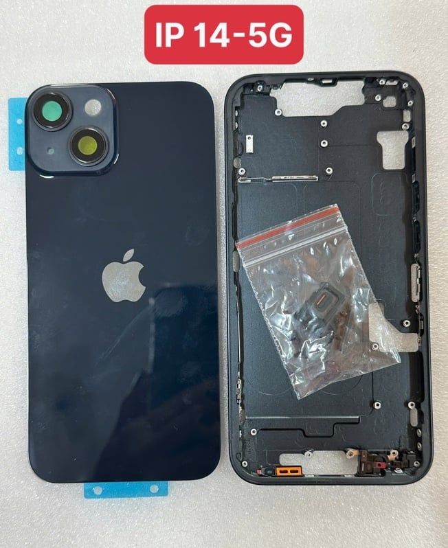 Vỏ Bộ Iphone 14 - 5G Zin - Đen (full pk + sạc kg dây)
