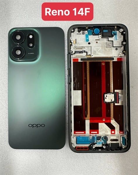 Vỏ Bộ Oppo Reno 14F - Zin Xanh Rêu + KS