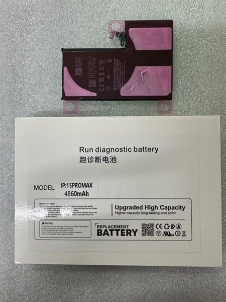 Pin iPhone - Chạy Chuẩn Đoán - 15 Pro Max - DLC - 4860mAh