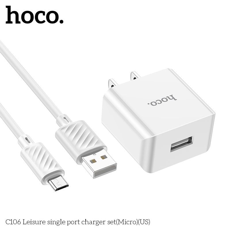 Sạc Bộ Hoco C106 - Micro / USB.MIC (sl5-2/10-3/20-5)