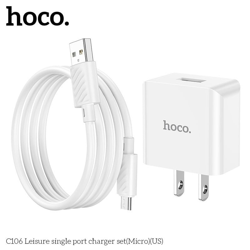 Sạc Bộ Hoco C106 - Micro / USB.MIC (sl5-2/10-3/20-5)