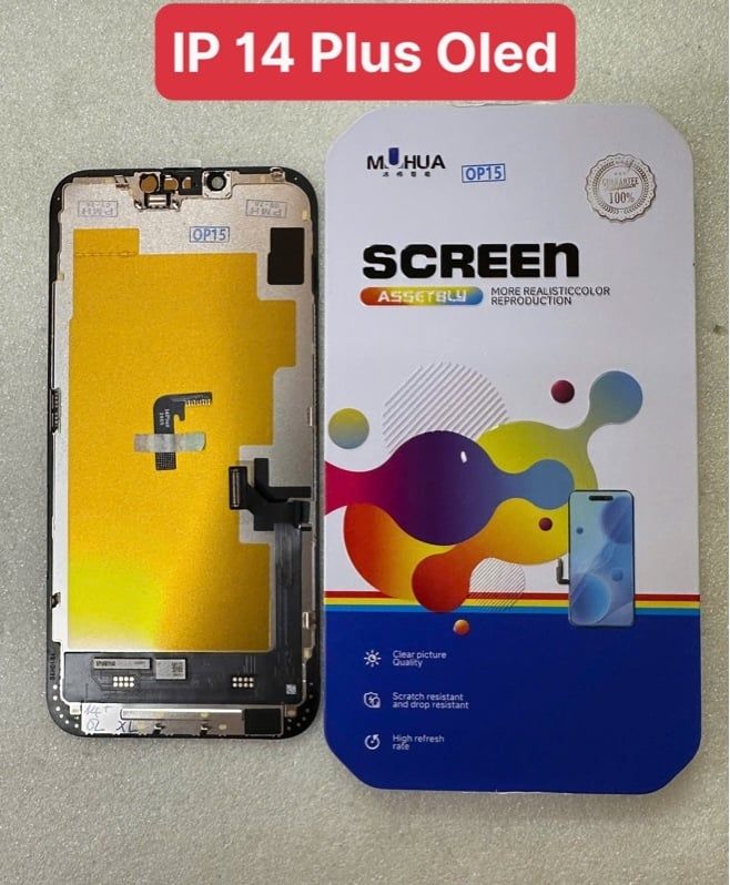 Màn Hình Iphone 14 Plus - Oled / GX - MQV 1-1 (phôi dẻo đẹp như zin)
