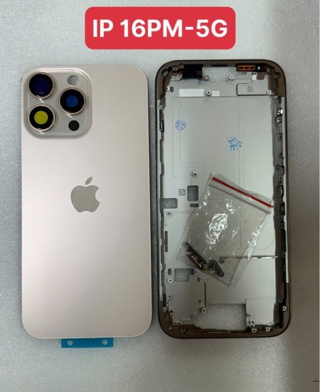 Vỏ Bộ Iphone 16 Pro Max 5G Zin ( Full PK ) - Vàng ( ko ks, ko nút 5G )