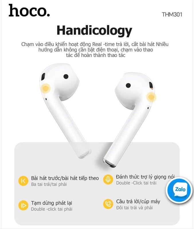 Tai Nghe Bluetooth Hoco THM301 pin 7H