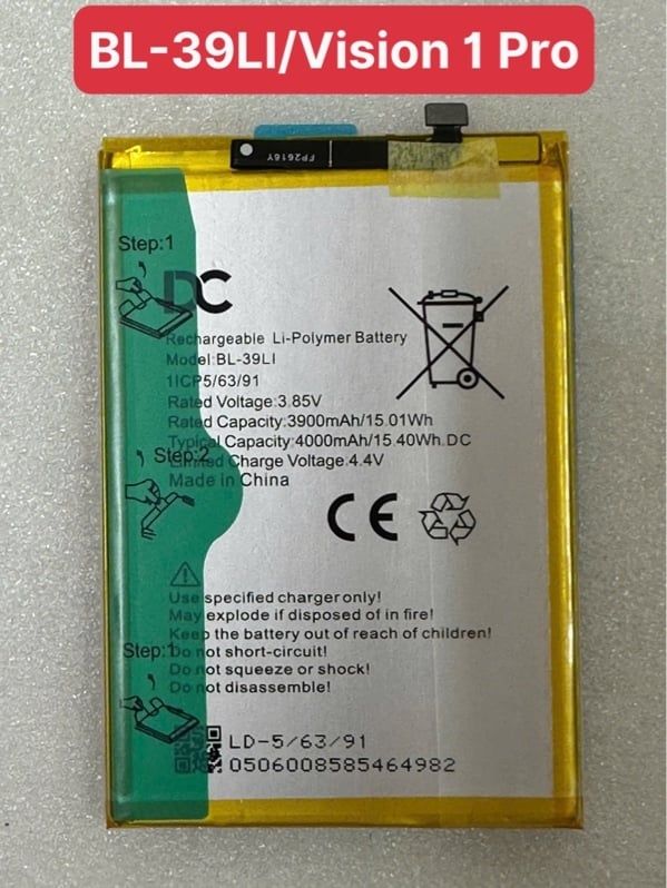 Pin Itel BL - 39LI / Vision 1 / Vision 1 Pro / Vision 2 / S16 Pro / P36 / A56 - 4000mAh