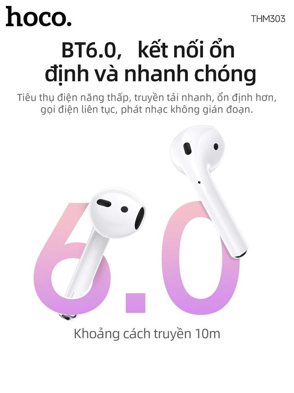 Tai Nghe AirPod - Hoco - THM303 / 4H / pin 300mah