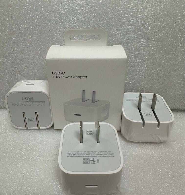 Cóc Iphone 40W / Ipad - K40 / Tab / Iphone 15 - 17PM Chân Dẹt - Type C