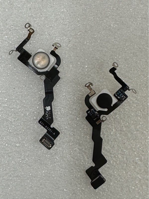 Cụm Dây Nút Nguồn + Âm Lượng + Đèn Flash + Mic ( cáp on/off - flex)- Iphone 13 Pro - Zin Bóc Máy