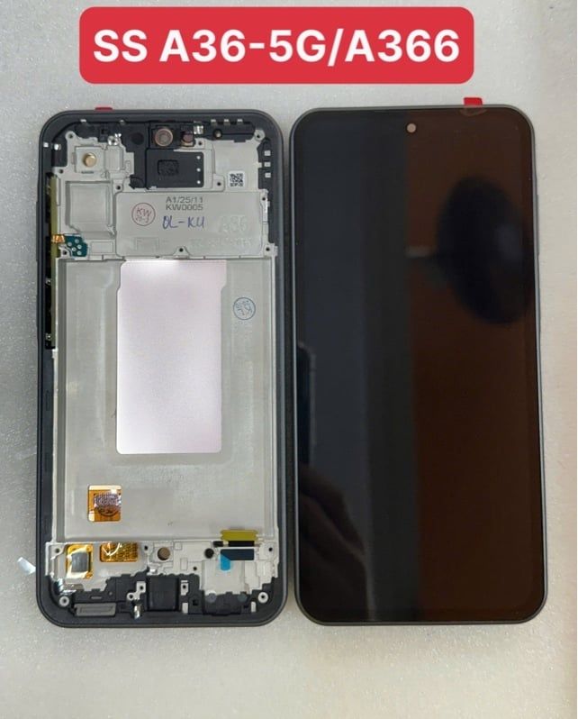 Màn Hình Samsung A36 - 5G / A366 Oled / 2ic Khung Phôi To - Đen