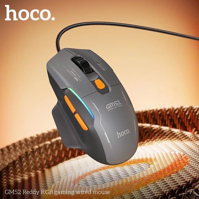 Chuột Có Dây - Hoco GM52 - Đen Xám