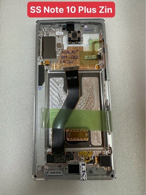 Màn Hình Samsung Note 10 Plus - Zin New - Khung Trắng (Amoled)