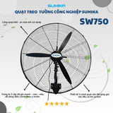  Quạt công nghiệp treo tường Sumika SW750 