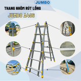  Thang nhôm rút lồng JUMBO A406, chữ A cao nhất 3.15m 