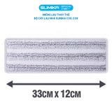  Miếng lau nhà thay thế của cây lau nhà tự vắt mã Sumika C38/C39, kích thước 33x12cm bằng sợi vải cotton 