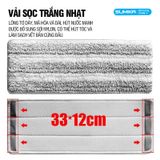 Miếng lau nhà thay thế của cây lau nhà tự vắt mã Sumika C38/C39, kích thước 33x12cm bằng sợi vải cotton 