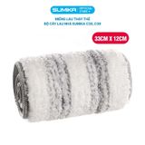  Miếng lau nhà thay thế của cây lau nhà tự vắt mã Sumika C38/C39, kích thước 33x12cm bằng sợi vải cotton 