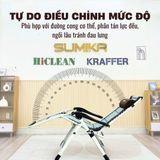  Ghế Xếp Thư Giãn SUMIKA 139, Lưới Bọc Nệm Mát, Khung Thép Sơn Tĩnh Điện 