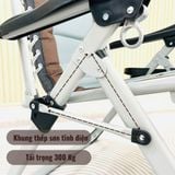  Ghế Xếp Thư Giãn SUMIKA 139, Lưới Bọc Nệm Mát, Khung Thép Sơn Tĩnh Điện 