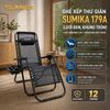  Ghế Xếp Gấp Gọn SUMIKA 179A, Khung Thép Sơn Tĩnh Điện, Lưới Textilene Thoáng Khí, Tải Trọng 200kg 