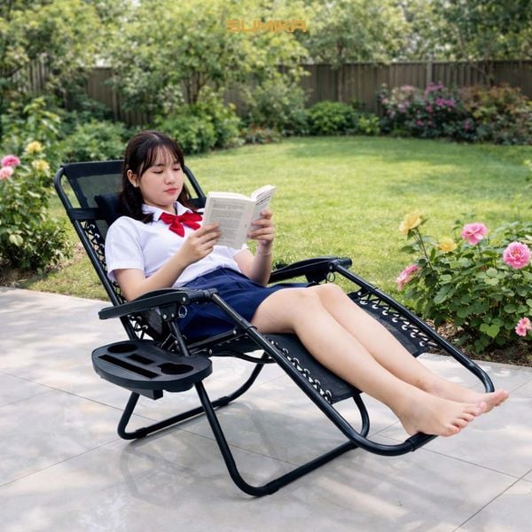  Ghế Xếp Gấp Gọn SUMIKA 179A, Khung Thép Sơn Tĩnh Điện, Lưới Textilene Thoáng Khí, Tải Trọng 200kg 