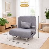  Ghế Sofa giường thông minh gấp gọn SUMIKA 336, rộng 80cm 