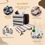 Giường nệm xếp gọn SUMIKA 339A, chiều rộng 90cm 