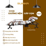  Giường nệm xếp gọn SUMIKA 339B, chiều rộng 70cm 