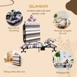  Giường nệm xếp gọn SUMIKA 339B, chiều rộng 70cm 
