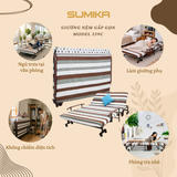  Giường nệm xếp gọn SUMIKA 339C, chiều rộng 120cm 