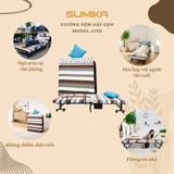  Giường nệm xếp gọn SUMIKA 339D, chiều rộng 80cm 