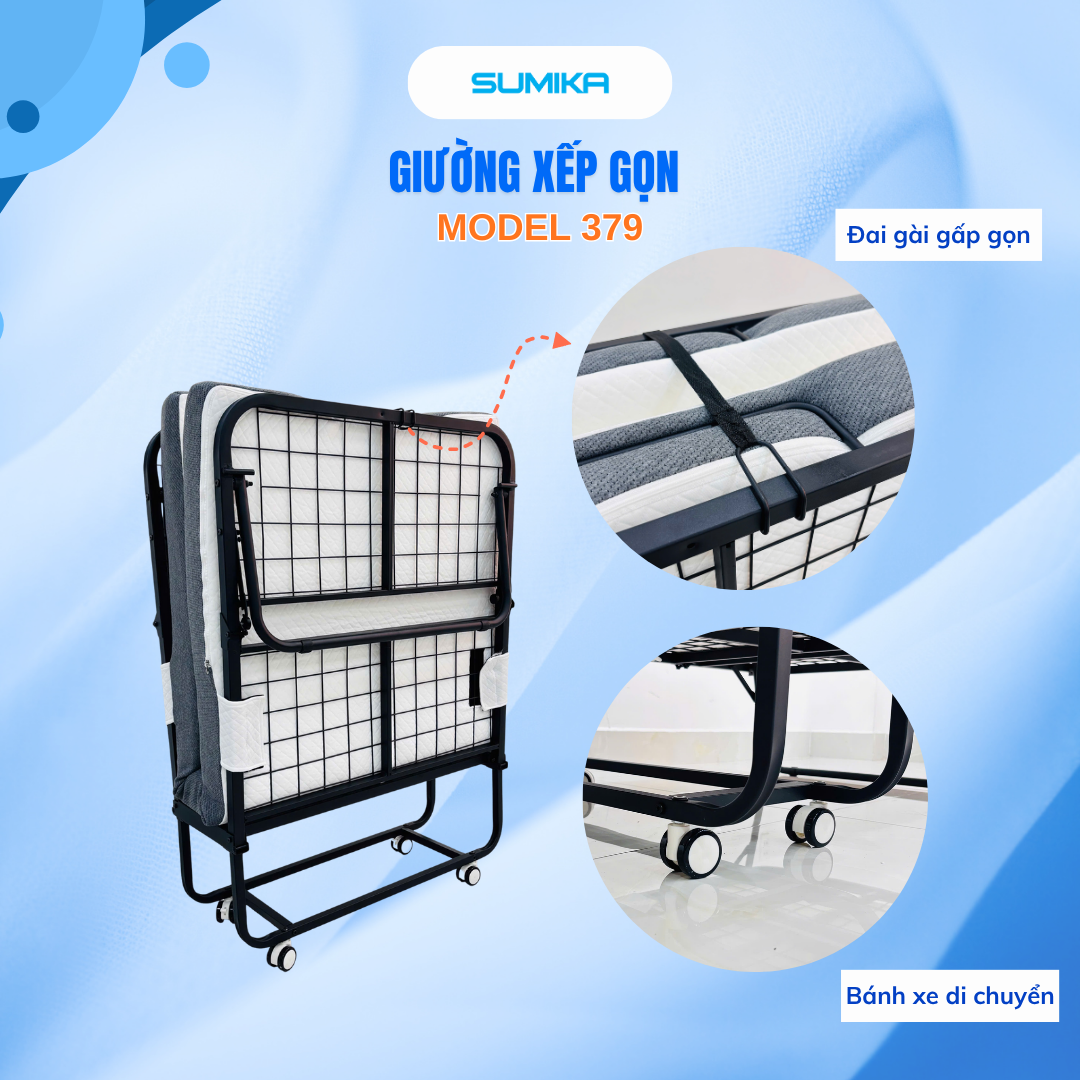  Giường nệm xếp gọn SUMIKA 379 