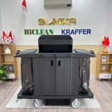  Xe đẩy dọn phòng khách sạn HiClean HC172A 