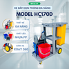 Xe đẩy làm vệ sinh HiClean HC170D