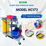  Xe đẩy làm vệ sinh HiClean HC173 