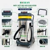  Máy Hút Bụi Công Nghiệp HiClean HC80, Công Suất 3600W, Thùng Inox 80L, Bảo Hành 18 Tháng 