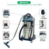  Máy hút bụi nhà xưởng HiClean HC80 NEW, công suất 4200W 