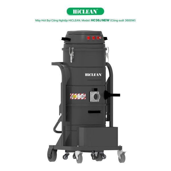  Máy hút bụi nhà xưởng HiClean HC36J NEW, công suất 3600W 