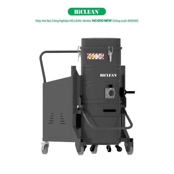  Máy hút bụi nhà xưởng HiClean HC400 NEW, công suất 4000W 