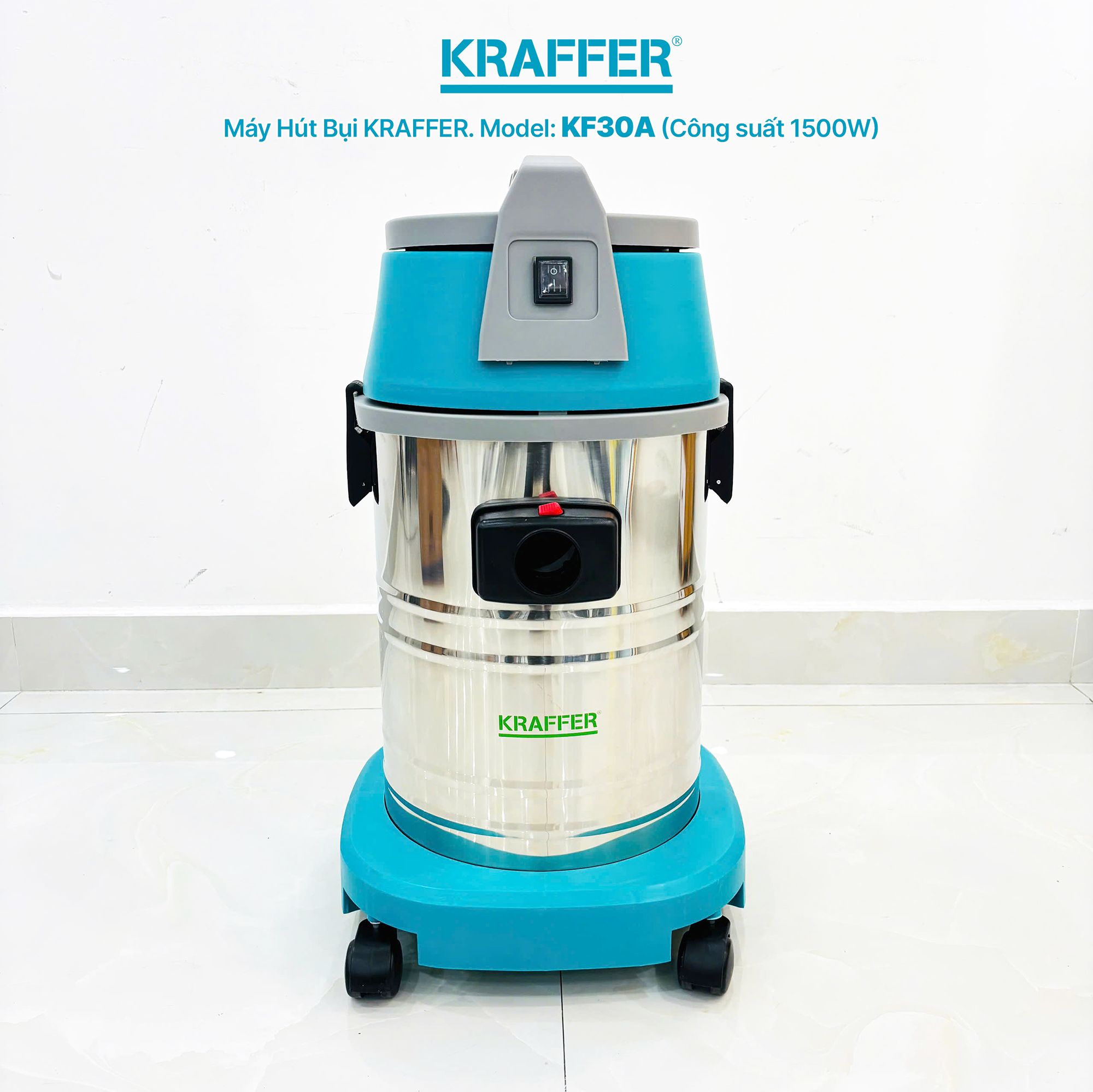  Máy hút bụi công nghiệp Kraffer KF30A, công suất 1500W 
