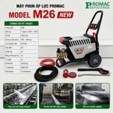  Máy phun rửa áp lực cao Promac M26 NEW, công suất 4kW 