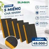  Miếng Nhám Chà Nồi, Miếng Chà 2 Mặt, Rửa Chén, Rửa Nồi, Chà Vết Bẩn Cứng Đầu 