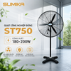  Quạt Đứng Công Nghiệp SUMIKA ST750, Công Suất 180W, Lưu Lượng Gió 25.000 m³/h, 3 Tốc Độ 